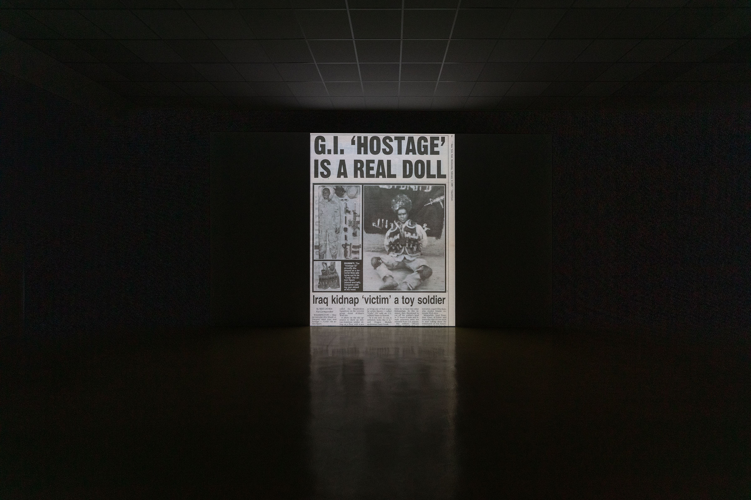 Michael Rakowitz, The ballad of Special Ops Cody, 2017